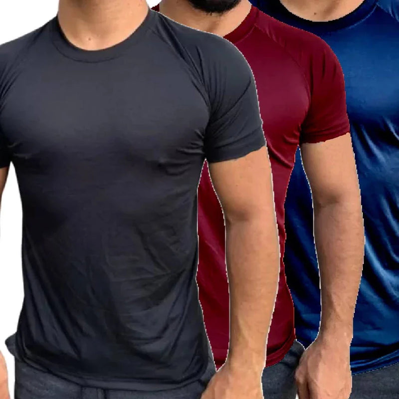 Kit 3 Camisetas Masculinas Dry Fit