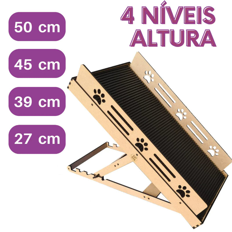 Rampa Pet Antiderrapante com 4 Níveis de Altura