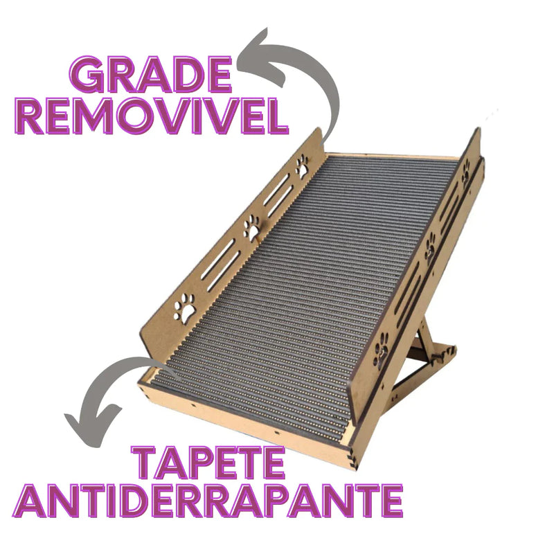 Rampa Pet Antiderrapante com 4 Níveis de Altura