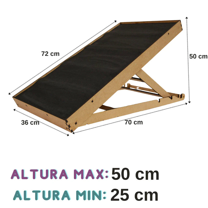 Rampa Pet Antiderrapante com 4 Níveis de Altura